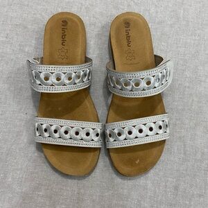 Inblu Vera Pelle, Women's Slip-on Sandals,Size 38/8 Grey